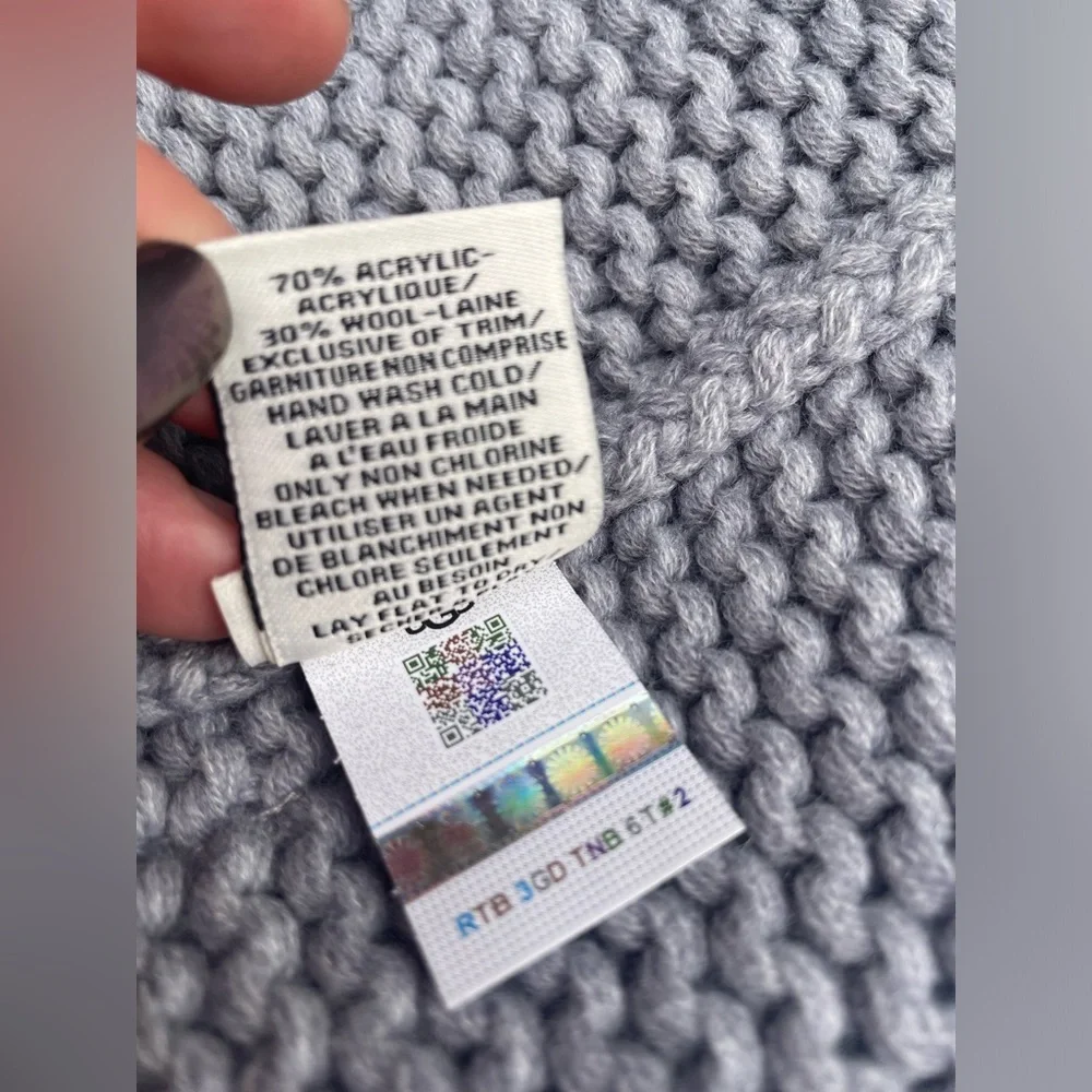 UGG Gray Knit Beanie for Women.
NWT 
MSRP $60
Light Gray - Picture 6 of 16